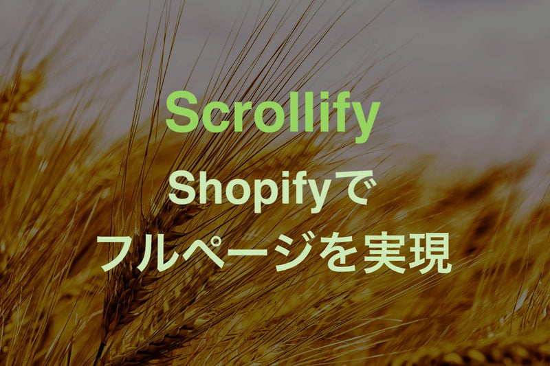 [Shopify] How to create a full slide page using Scrollify