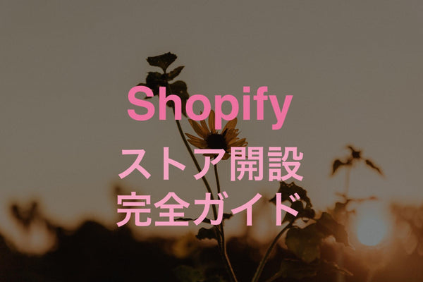 [Shopify]ECサイト開設方法から販売まで【53枚のスクショ画像で完全ガイド】