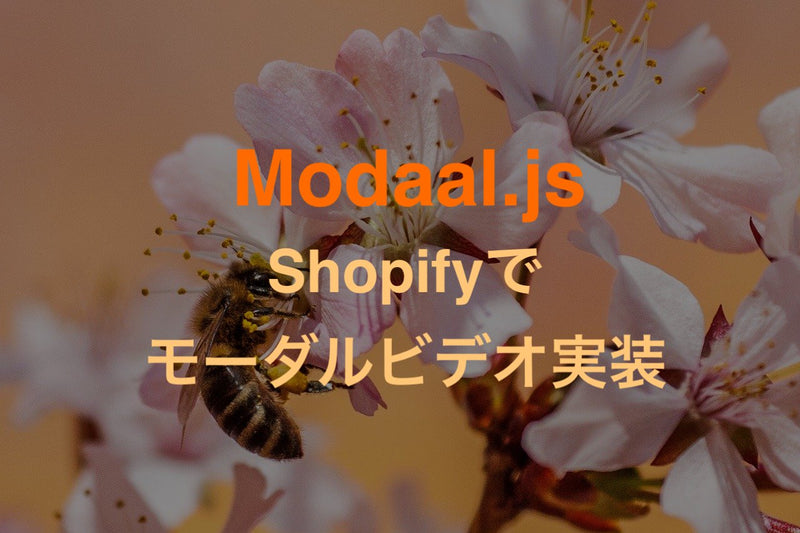 [Shopify] How to implement modal video video playback using modaal.js