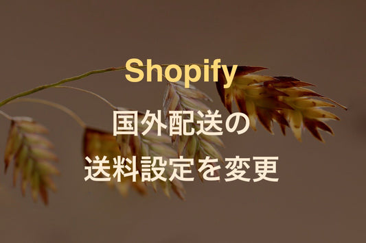[Shopify] 越境ECを見込んだ海外配送に対応させる方法