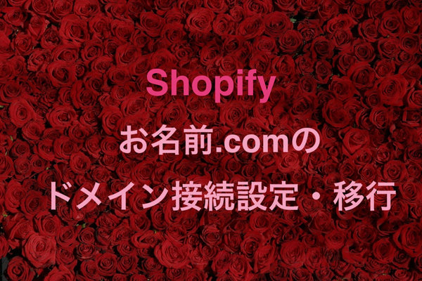 お名前.comで購入した独自ドメインをWordpressからShopifyに接続変更する方法